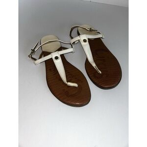 Circus‎ By Sam Edelman White Women's Thong T-strap Sandal Size 7.5
